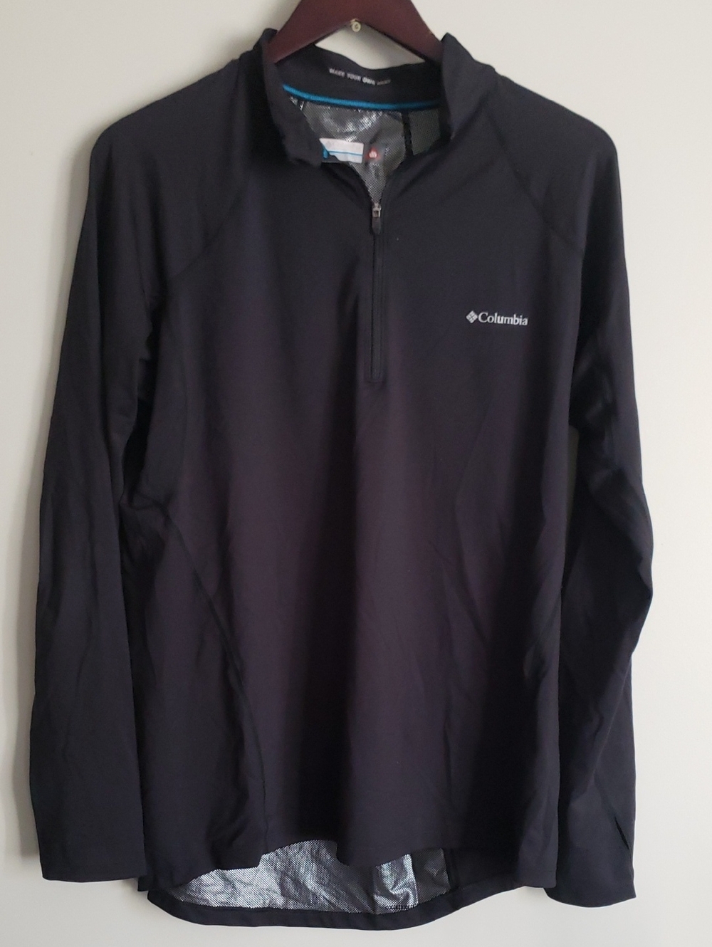 Columbia Black Lightweight Quarter-Zip Shirt Jacket